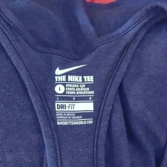 The Nike Tee purple racer back athletic cut women's large tank top - Picture 3 of 4